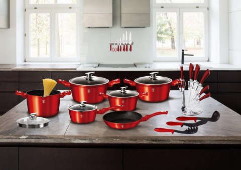 GARNEK 8.0L 30CM BERLINGER HAUS METALLIC LINE BURGUNDY BH-6192