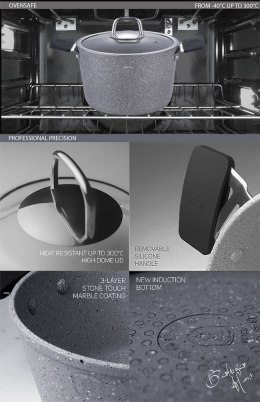 GARNEK BERLINGER HAUS 2.7L 20CM GRAY STONE TOUCH BH-1151