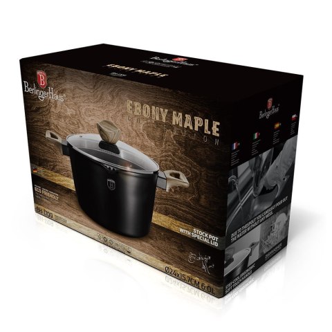 GARNEK DO MAKARONU 24cm 6.0L BERLINGER HAUS EBONY MAPLE BH-1709