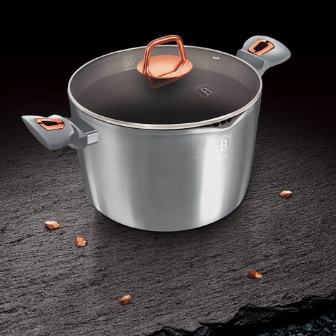 GARNEK DO MAKARONU 24cm 6.0L TYTANOWY BERLINGER HAUS MOONLIGHT BH-6015