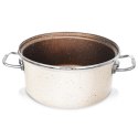GARNEK EMALIOWANY 24cm 4.5L Z POWŁOKĄ GRANITOWĄ ORION 113145