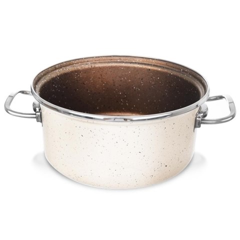 GARNEK EMALIOWANY 24cm 4.5L Z POWŁOKĄ GRANITOWĄ ORION 113145