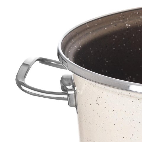 GARNEK EMALIOWANY 24cm 4.5L Z POWŁOKĄ GRANITOWĄ ORION 113145