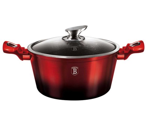 GARNEK GRANITOWY 2.5L 20CM BERLINGER HAUS BLACK BURGUNDY BH-1627