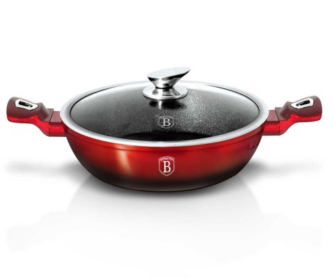 GARNEK GRANITOWY 3.8L 28CM BERLINGER HAUS BLACK BURGUNDY BH-1626