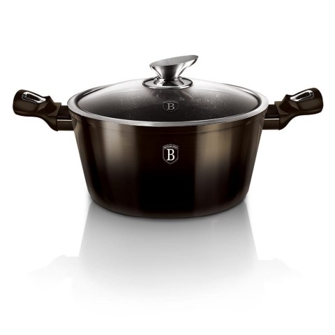 GARNEK GRANITOWY 4.1L 24cm BERLINGER HAUS SHINY BLACK BH-6605