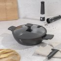 GARNEK NISKI TYTANOWY Z POKRYWKĄ 30CM 4.5L BERLINGER HAUS ANTRACIT BH-8129