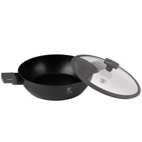 GARNEK NISKI TYTANOWY Z POKRYWKĄ 30CM 4.5L BERLINGER HAUS ANTRACIT BH-8129