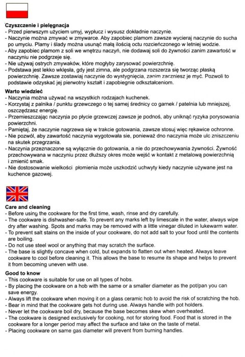 GARNEK STALOWY 8.2L 26cm DNO 5 WARSTWOWE ZILNER ZL-7308