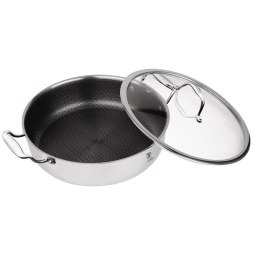 GARNEK STALOWY NISKI 18 10 3.8L 28cm BERLINGER HAUS ETERNAL COLLECTION BH-7447