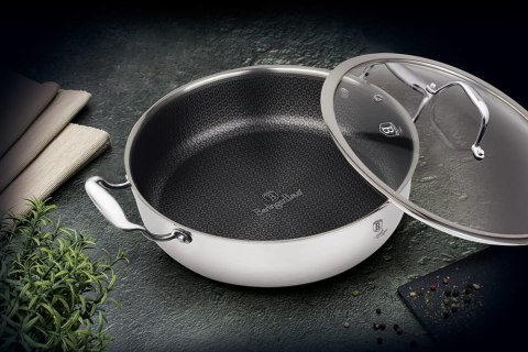 GARNEK STALOWY NISKI 18 10 3.8L 28cm BERLINGER HAUS ETERNAL COLLECTION BH-7447
