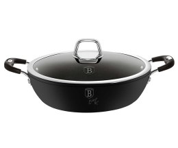 GARNEK TYTANOWY NISKI 28cm 3.8L BERLINGER HAUS BLACK PROFESSIONAL LINE BH-6125