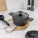 GARNEK TYTANOWY Z POKRYWKĄ 20CM 2.5L BERLINGER HAUS ANTRACIT BH-8130