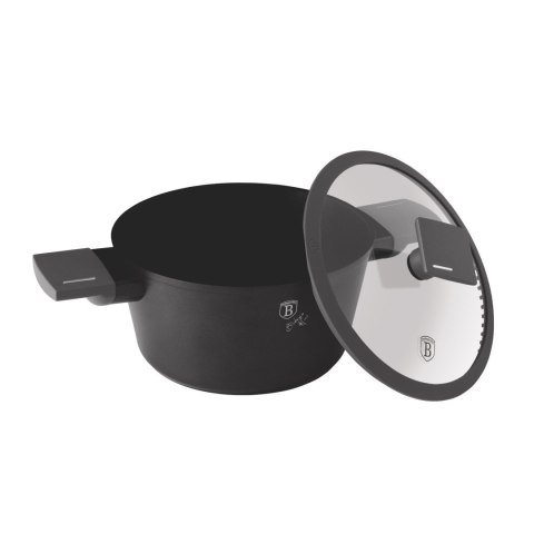 GARNEK TYTANOWY Z POKRYWKĄ 20CM 2.5L BERLINGER HAUS ANTRACIT BH-8130