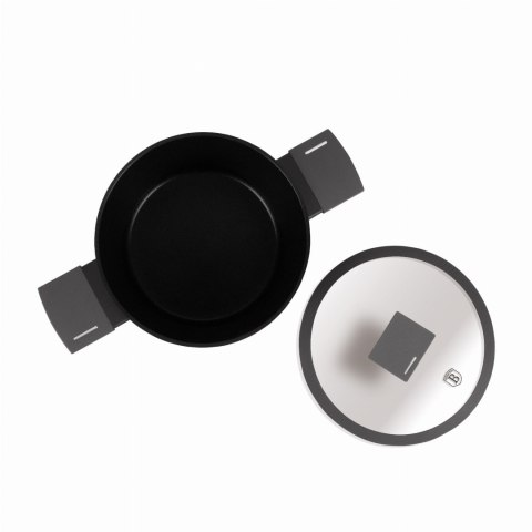 GARNEK TYTANOWY Z POKRYWKĄ 20CM 2.5L BERLINGER HAUS ANTRACIT BH-8130