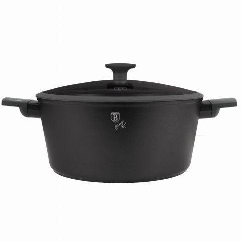 GARNEK TYTANOWY Z POKRYWKĄ 30CM 8L BERLINGER HAUS ANTRACIT BH-8133