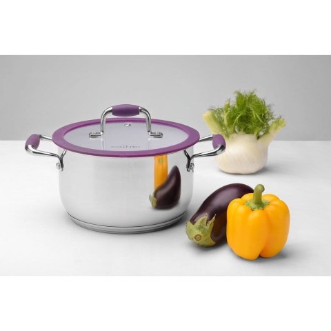 GARNEK Z POKRYWKĄ 20cm 3.6L STAL NIERDZEWNA 18/10 MASSA STARKE PRO