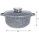GARNEK Z POW. MARMUROWĄ 5.6L 26cm KLAUSBERG KB-7523
