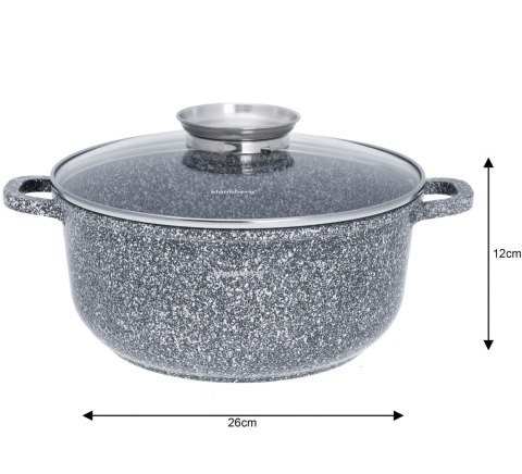 GARNEK Z POW. MARMUROWĄ 5.6L 26cm KLAUSBERG KB-7523