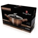 GARNEK Z POWŁOKĄ GRANITOWĄ 2.5L 20cm BERLINGER HAUS ROSE GOLD NOIR BH-1894