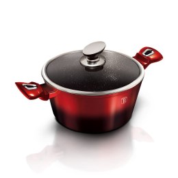 GARNEK Z POWŁOKĄ GRANITOWĄ 24cm 4.1L BERLINGER HAUS BLACK BURGUNDY BH-1628