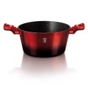 GARNEK Z POWŁOKĄ GRANITOWĄ 24cm 4.1L BERLINGER HAUS BLACK BURGUNDY BH-1628