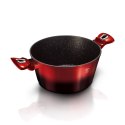 GARNEK Z POWŁOKĄ GRANITOWĄ 24cm 4.1L BERLINGER HAUS BLACK BURGUNDY BH-1628