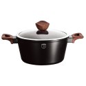 GARNEK Z POWŁOKĄ GRANITOWĄ 24cm 4.1L BERLINGER HAUS EBONY ROSEWOOD BH-1717