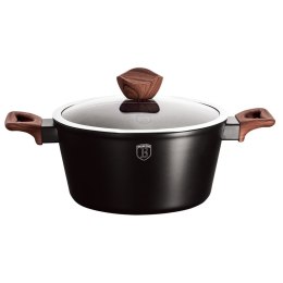 GARNEK Z POWŁOKĄ GRANITOWĄ 24cm 4.1L BERLINGER HAUS EBONY ROSEWOOD BH-1717