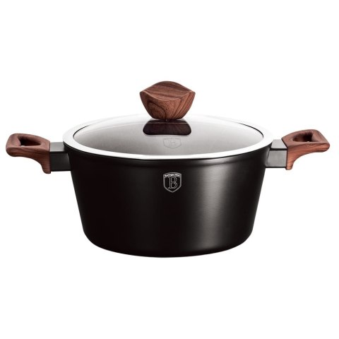 GARNEK Z POWŁOKĄ GRANITOWĄ 24cm 4.1L BERLINGER HAUS EBONY ROSEWOOD BH-1717