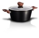 GARNEK Z POWŁOKĄ GRANITOWĄ 24cm 4.1L BERLINGER HAUS EBONY ROSEWOOD BH-1717