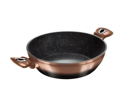 GARNEK Z POWŁOKĄ GRANITOWĄ 3.8L 28cm BERLINGER HAUS ROSE GOLD NOIR BH-1893