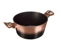 GARNEK Z POWŁOKĄ GRANITOWĄ 6.1L 28cm BERLINGER HAUS ROSE GOLD NOIR BH-6109