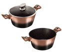 GARNEK Z POWŁOKĄ GRANITOWĄ 6.1L 28cm BERLINGER HAUS ROSE GOLD NOIR BH-6109