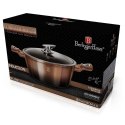 GARNEK Z POWŁOKĄ GRANITOWĄ 6.1L 28cm BERLINGER HAUS ROSE GOLD NOIR BH-6109