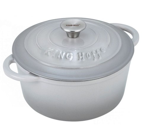 GARNEK ŻELIWNY EMALIOWANY 4.0L 24cm KINGHOFF KH-1521