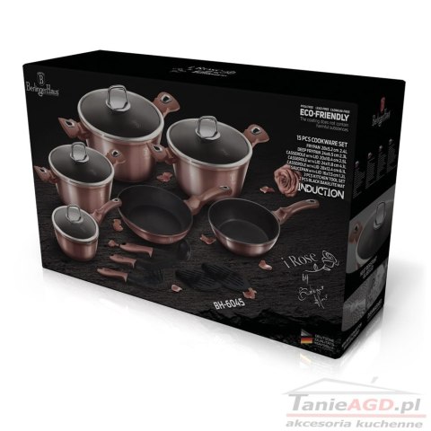 GARNKI 15 ELE. BERLINGER HAUS METALLIC i-ROSE BH-6045