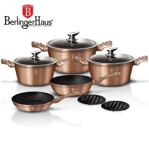 GARNKI BERLINGER HAUS METALLIC LINE ROSE GOLD 10 ELE BH-1220-N