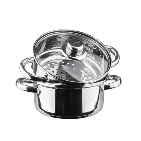 GARNKI DO GOTOWANIA NA PARZE 2.5L 18CM 3 EL. KiNGHOFF KH-3315