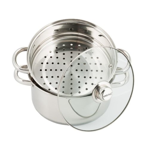 GARNKI DO GOTOWANIA NA PARZE 2.5L 18CM 3 EL. KiNGHOFF KH-3315