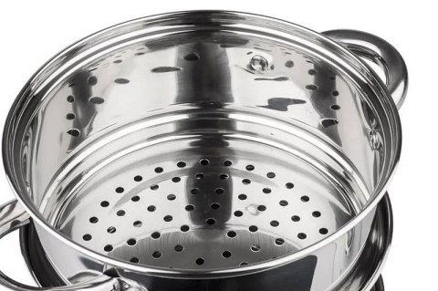 GARNKI DO GOTOWANIA NA PARZE 2.5L 18CM 3 EL. KiNGHOFF KH-3315