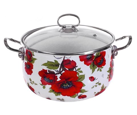 GARNKI EMALIOWANE 8 EL. EDEL HOFF MAKI EH-7060-R / 7063