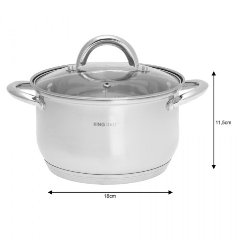 GARNKI KINGHOFF SILVER 6 ELE KH-4446