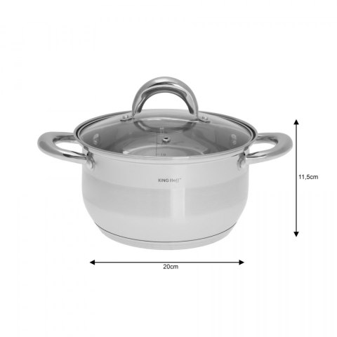 GARNKI KiNGHOFF SILVER 8 ELE KH-1095