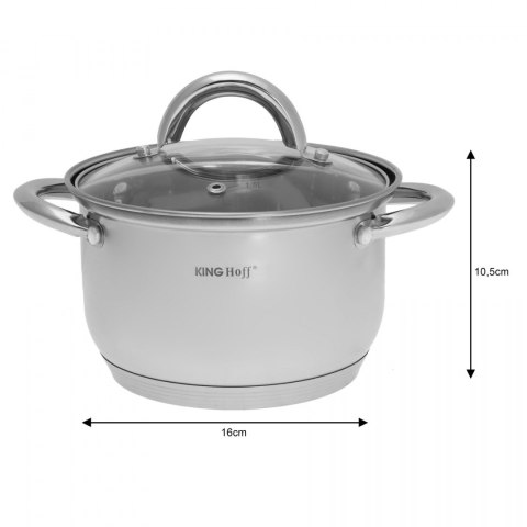 GARNKI KiNGHOFF SILVER MARBLE 12 ELE KH-4457