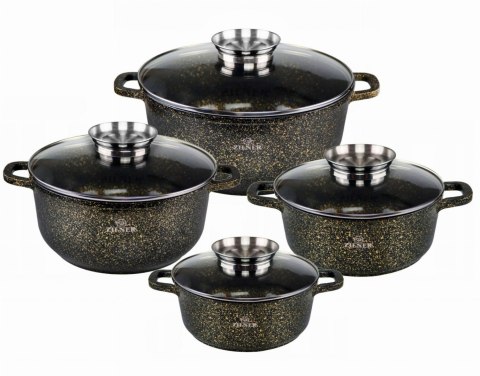 GARNKI MARMUROWO-CERAMICZNE 8 EL. ZILNER ZL-7209