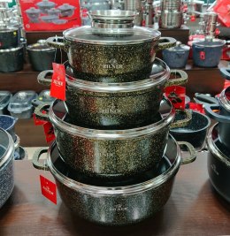 GARNKI MARMUROWO-CERAMICZNE 8 EL. ZILNER ZL-7209