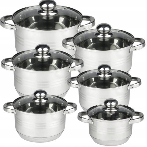 GARNKI STALOWE 12 EL. ROSSNER TW-207