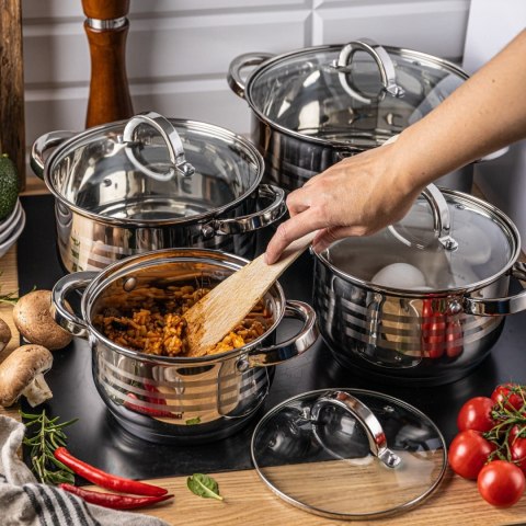 GARNKI STALOWE 8 EL. 2.1/2.9/3.9/6.6L KLAUSBERG KB-7694