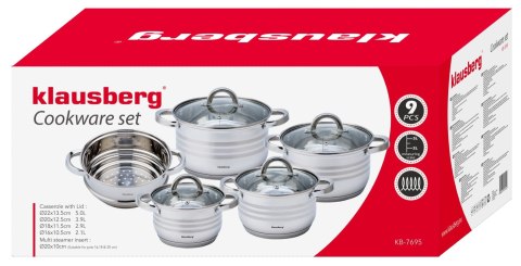 GARNKI STALOWE 9 EL. 2.1/2.9/3.9/5.0L KLAUSBERG KB-7695